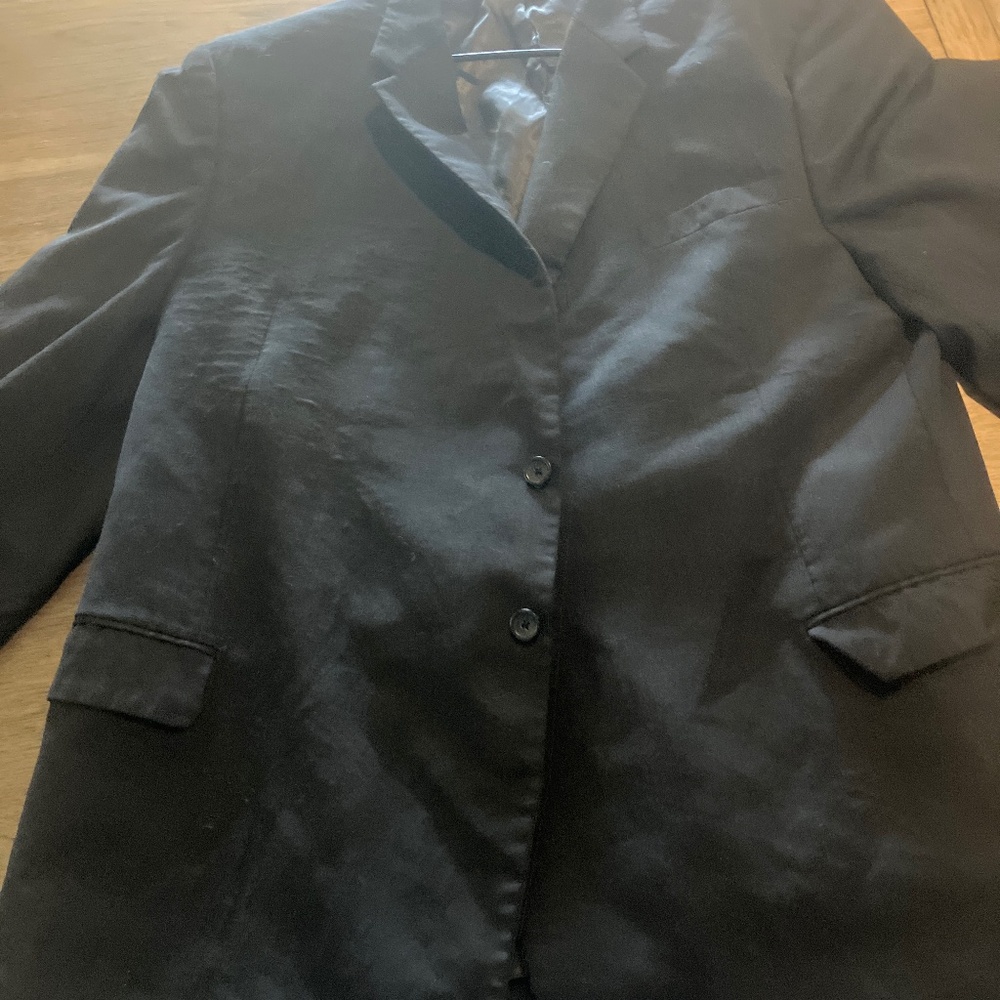 Men’s wearhouse black wool suit jacket